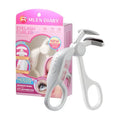 MLEN DIARY Rechargeable Heated Eyelash Curler with 3 Temperature Modes, Fast 10s Heat Up, Long-Lasting 24H Curl, Travel-Friendly, Anti-Burn Safety (White)