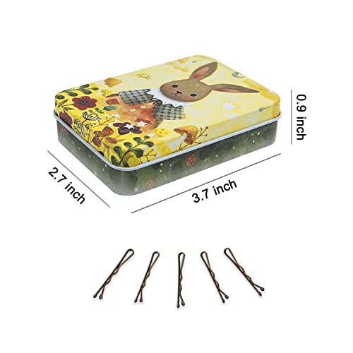 Mini Bobby Pins 200ct Brown with Storage Case