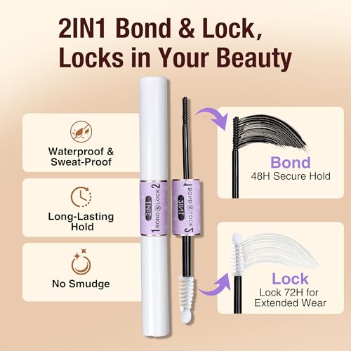 Lash Cluster Extension Kit D Curl 10-16mm with Bond & Tweezers