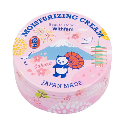 Beaute Rondo Withfam Moisturizing Cream, Delicate Sakura Scent, J-Beauty, Perfect for a Gift, Gentle for Kids, Toddlers, Teenagers, Expectant Mothers and Sensitive Skin, Net Wt. 2.65 oz (75 g)