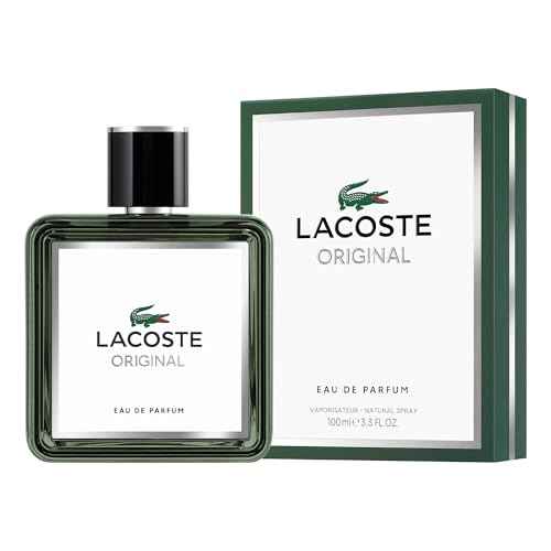 Lacoste - Original Eau de Parfum - Men's Fragrance - Fougere Woody Ambery - With notes of Pink Pepper, Lavender, and Sandalwood - 3.3 Fl Oz