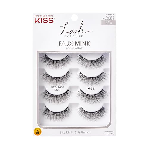 KISS Lash Couture Faux Mink 12mm Lashes - 4 Pairs