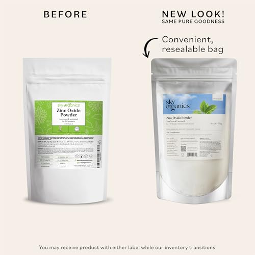 Zinc Oxide Powder 16oz - Non-Nano & Uncoated for DIY Beauty