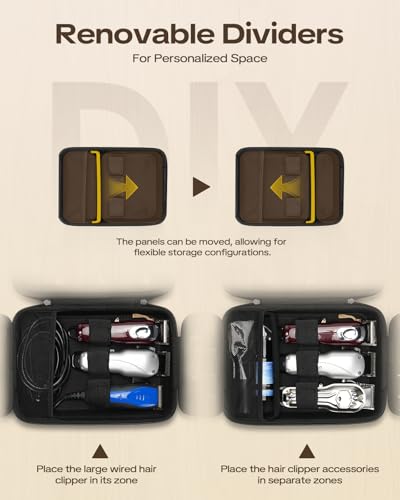 Hard EVA Barber Clipper Case for Wahl, Andis & Surker