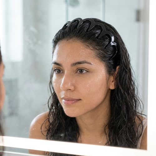 Zigzag U-Shape Hair Comb Headbands – Non-Slip, Recycled Plastic, 2 Pack