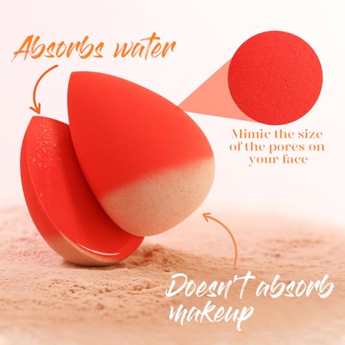 BEAKEY Makeup Sponge Set 5 Pack | Foundation & Blender Sponges
