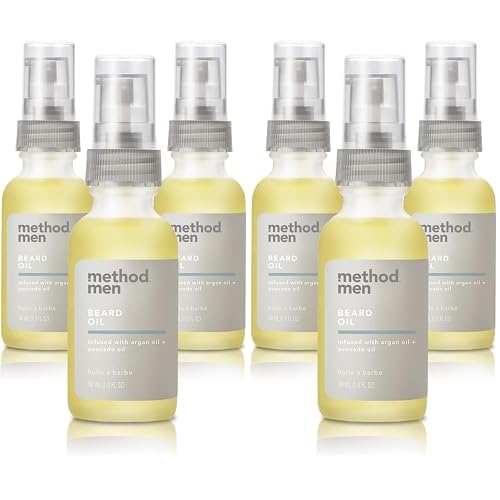 Method Men Beard Oil, Sea + Surf, 1 Ounce, 6 pack