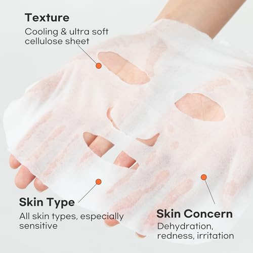 Epielle Vitamin C Serum Sheet Masks (5pk) | Korean Skincare | Facial Sheet Mask | Kbeauty, Spa Gifts for Women