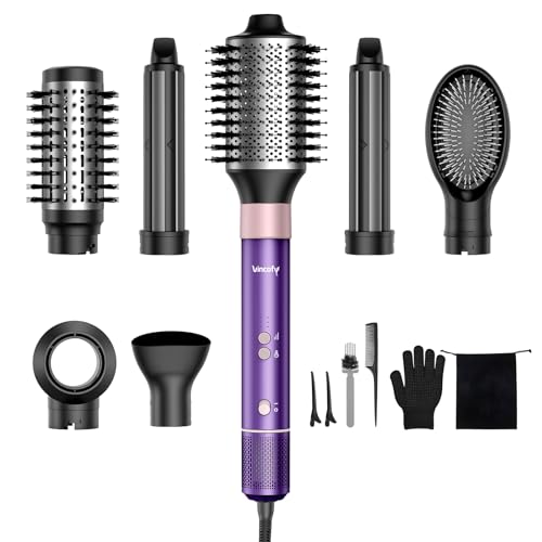 Vincofy 7-in-1 Blow Dryer Brush Set – Fast Drying & Curling Tool