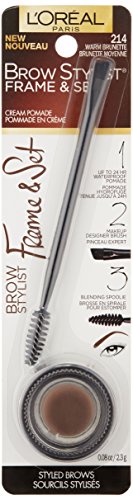 L'Oreal Paris Brow Stylist Frame & Set Pomade, Warm Brunette