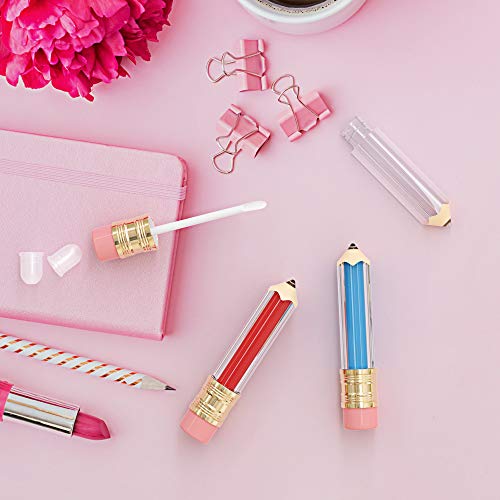 Pencil Lip Gloss Tubes 5ml - 12 Pack Empty Refillable
