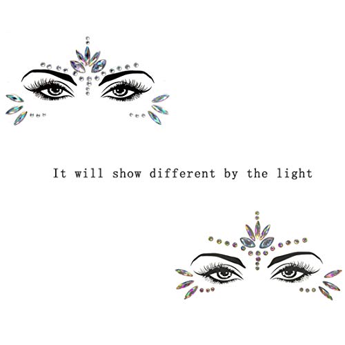 Mermaid Face Gems Stick Self-Adhesive Rhinestone Jewels