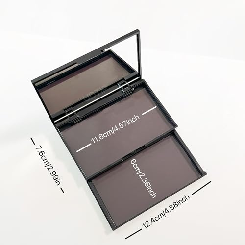 2-Layer Magnetic Makeup Palette with Mirror & 20 Metal Stickers