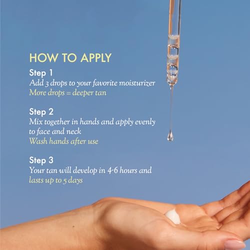 Isle of Paradise Self Tanning Face & Body Drops- Self Tanner Drops for a Natural Bronze, Long-lasting Tan, Cruelty Free, Fragrance Free & Dermatologist-Approved, 1.01 fl. oz