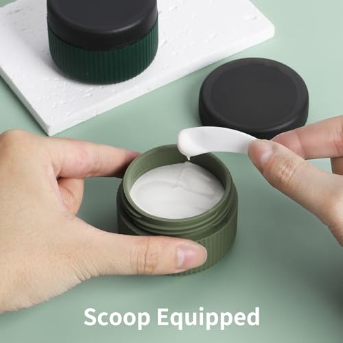 ME.FAN TSA Approved Travel Containers - Leak-Proof Silicone Jars, 1.5 oz, 4 Pack