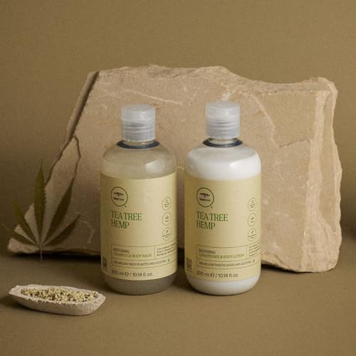 Tea Tree Hemp Restoring Shampoo & Body Wash, 2-in-1 Cleanser, For All Hair Types