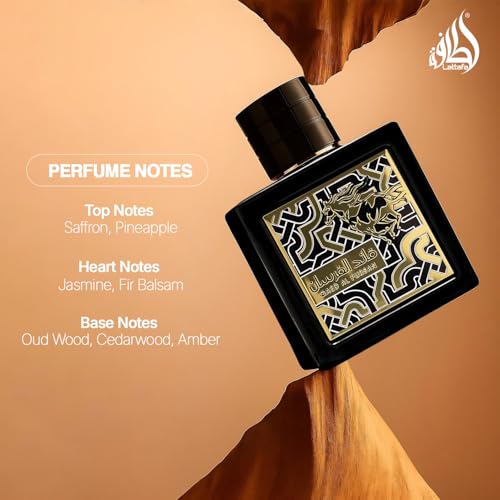 Lattafa Qaed Al Fursan Men's Eau de Parfum, 3.04 oz