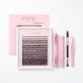 DIY Wispy Lash Clusters Kit - 280pc Eyelash Extensions with Bond & Seal