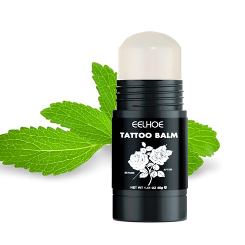 Tattoo Aftercare Balm Stick, (Pack of 1) X1.41 oz For Old & New Tattoo Moisturizer Healing Brightener for Color Enhance, Vegan Tattoo Cream No-Petroleum