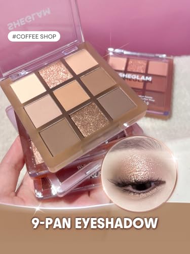 SHEGLAM 9-Color Eyeshadow Palette - Matte & Shimmer