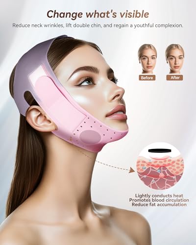V-Line Silicone Chin Strap for Jawline Sculpting & Double Chin Reduction