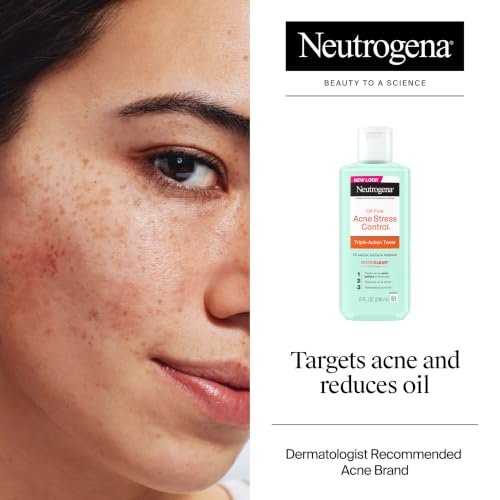Neutrogena Acne Stress Control Toner 8 Fl Oz with 2% Salicylic Acid - Pack of 1