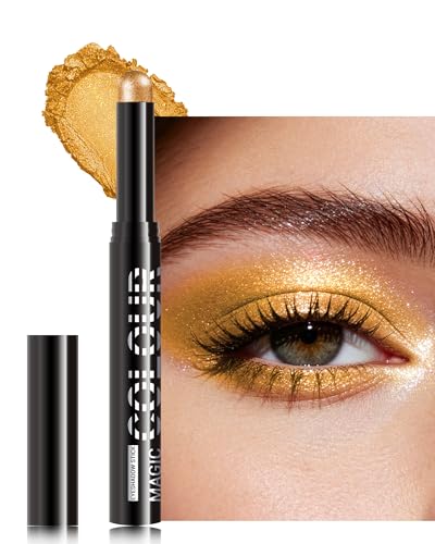 Gold Shimmer Eyeshadow Stick - Waterproof, Creamy Blendable