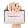 Soft Pink Short Almond Press-On Nails - 32 Piece Reusable Kit