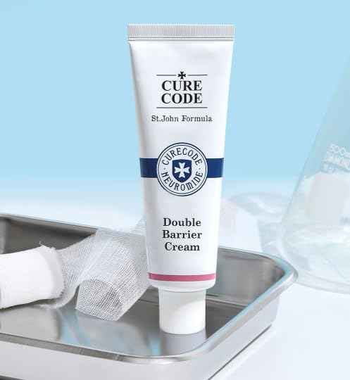 CURECODE Double Barrier Cream 80ml (2.71 Fl Oz) Korean Skin-Biome Science with Neuromide, Encourages Ceramide, Soothes Sensitive & Dry Skin, Strengthen and Repair Skin Barrier EWG verified