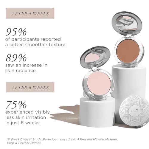 PUR Beauty 4-in-1 Pressed Mineral Makeup Powder Foundation with SPF 15 - Concealer & Finishing Compact Pressed Powder for Face - Buildable Medium to Full Coverage Foundation Powder (Chestnut)