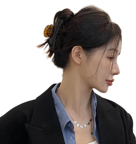 Wenlly 4.1 Inch Tortoise Shell Hair Claw Clip - Non-Slip Design