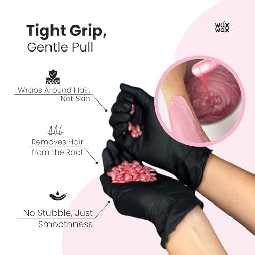 Premium Hard Wax Beads for Hair Removal ? Hypoallergenic & Strip-Free, Smooth Low-Temp Formula, Suitable for Sensitive Skin ? Perfect for Face, Bikini & Full Body (Pink Pearl - Bikini, 1.1 LB)
