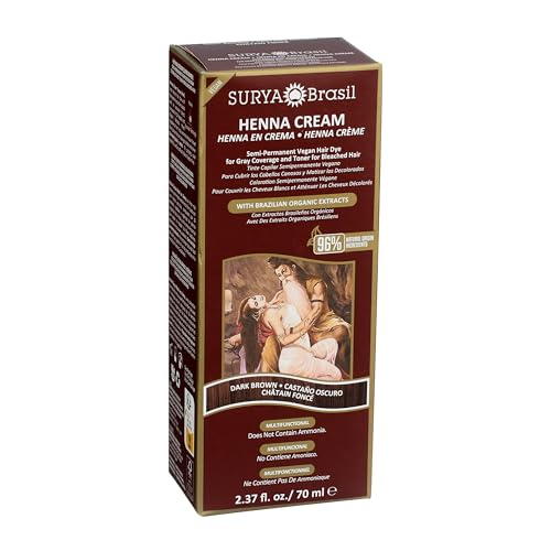 Surya Brasil Henna Dark Brown Hair Dye Cream - Natural
