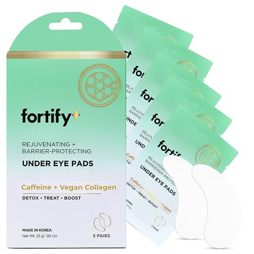 Under Eye Patches with Caffeine & Collagen ? 3-in-1: Detox, Treat, Boost ? Dermatologist Tested, Korean Skin Care ? Depuffing Eye Pads for Wrinkles & Dark Circles ? 5 Pairs