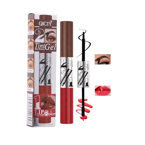 Peel Off Eyebrow Tint & Lip Gloss 2-in-1 Waterproof Set