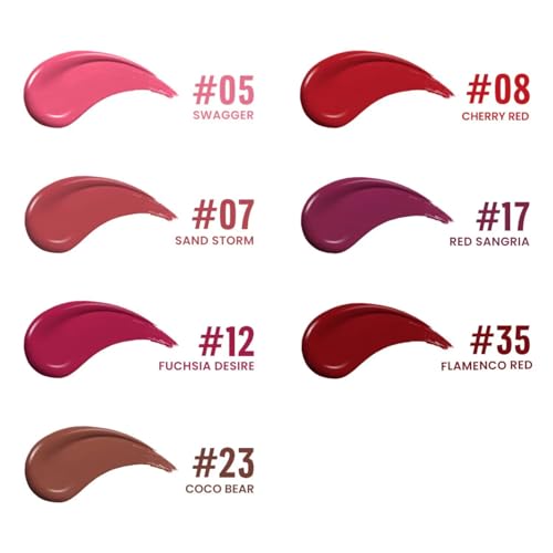 Charmacy Waterproof Liquid Lipstick - 16H Wear, Transfer-Proof