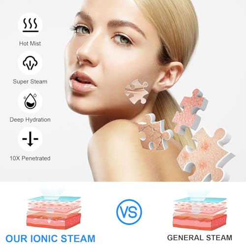 Nano Ionic Facial Steamer with 360° Rotating Nozzle & Extendable Arm
