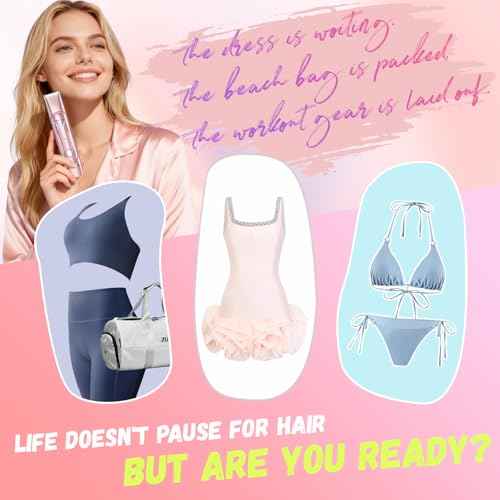 Dermave Bikini Shaver - Bikini Trimmer for Women, Waterproof Electric Dual Head Shaver (Pink)