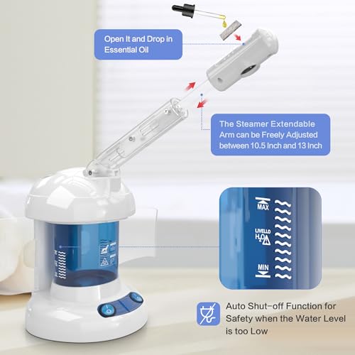 Facial Steamer with Ozone & Ionic Mist | Kingsteam 400ml