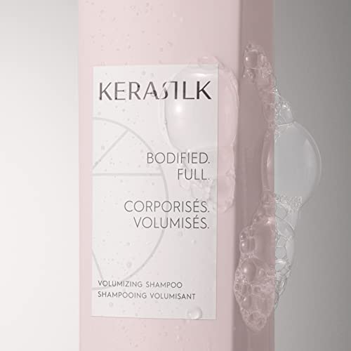 KERASILK Volumizing Shampoo | Provides Weightless Hydration | Enhances Volume | For Fine, Limp, Flat Hair | 250 ml