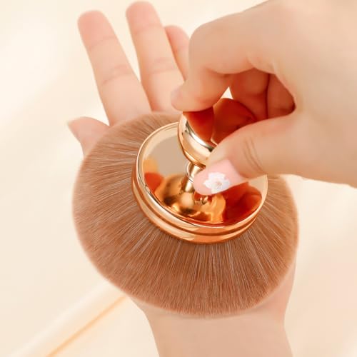 docolor Extra Large Kabuki Brush | 3" Wide Head for Body Makeup & Self Tanner