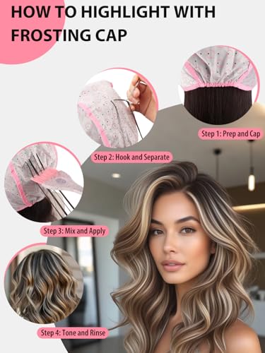 YOOVR 19-Piece Hair Highlighting Kit with Frosting Caps