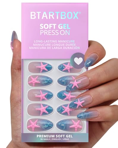 BTArtbox Press On Nails Medium Almond 30ct