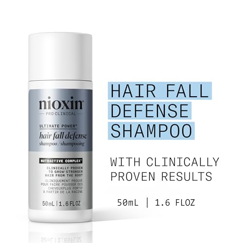 Nioxin Hair Fall Defense Shampoo for Thicker, Fuller Hair – Sulfate-Free