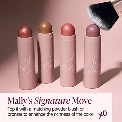 Mally Beauty Shimmer, Shape & Glow Plus Face Defining Stick, Sun Kissed Bronze