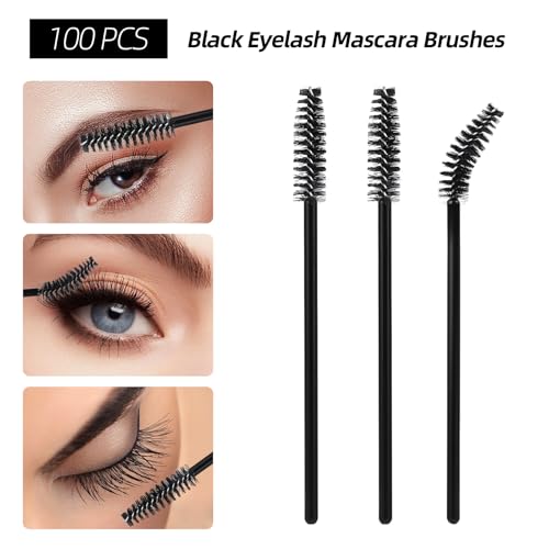 Spoolie Mascara Wands Lip Applicators Micro Brush Set 300Pcs – Disposable Makeup Tools