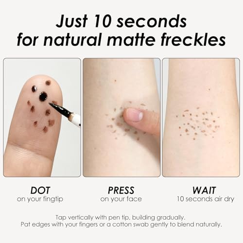 KYDA Liquid Freckle Pen - Water Resistant Faux Freckles (2 Pack)