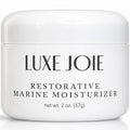 LuxeJoie Restorative Marine Moisturizer ? Lightweight Hydrating Face Cream for Dry & Sensitive Skin ? Hyaluronic Acid, Aloe & Antioxidants ? Non-Greasy Daily Moisturizer ? 2 oz
