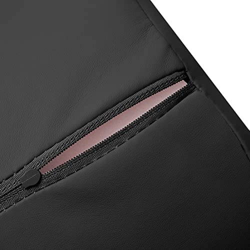 Saloniture 3/4 Jumbo Round Massage Table Bolster Pillow - 26 x 9 In - Black