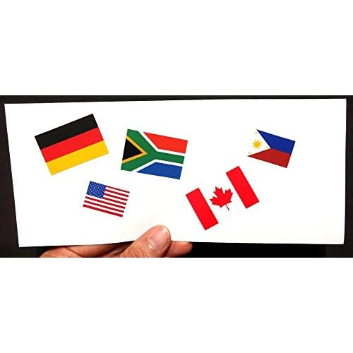 40 Removable Stickers: Canada Flag, Canadian Party Favors, Decals